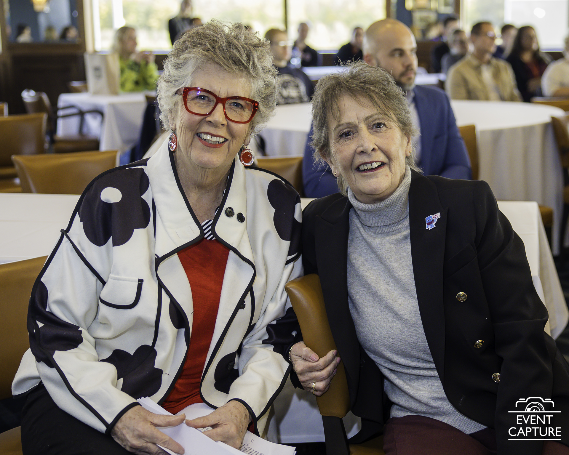 Denise Rossiter, CEO of Essex Chambers of Commerce with Dame Prue Leith at the Festival of Business 2024.