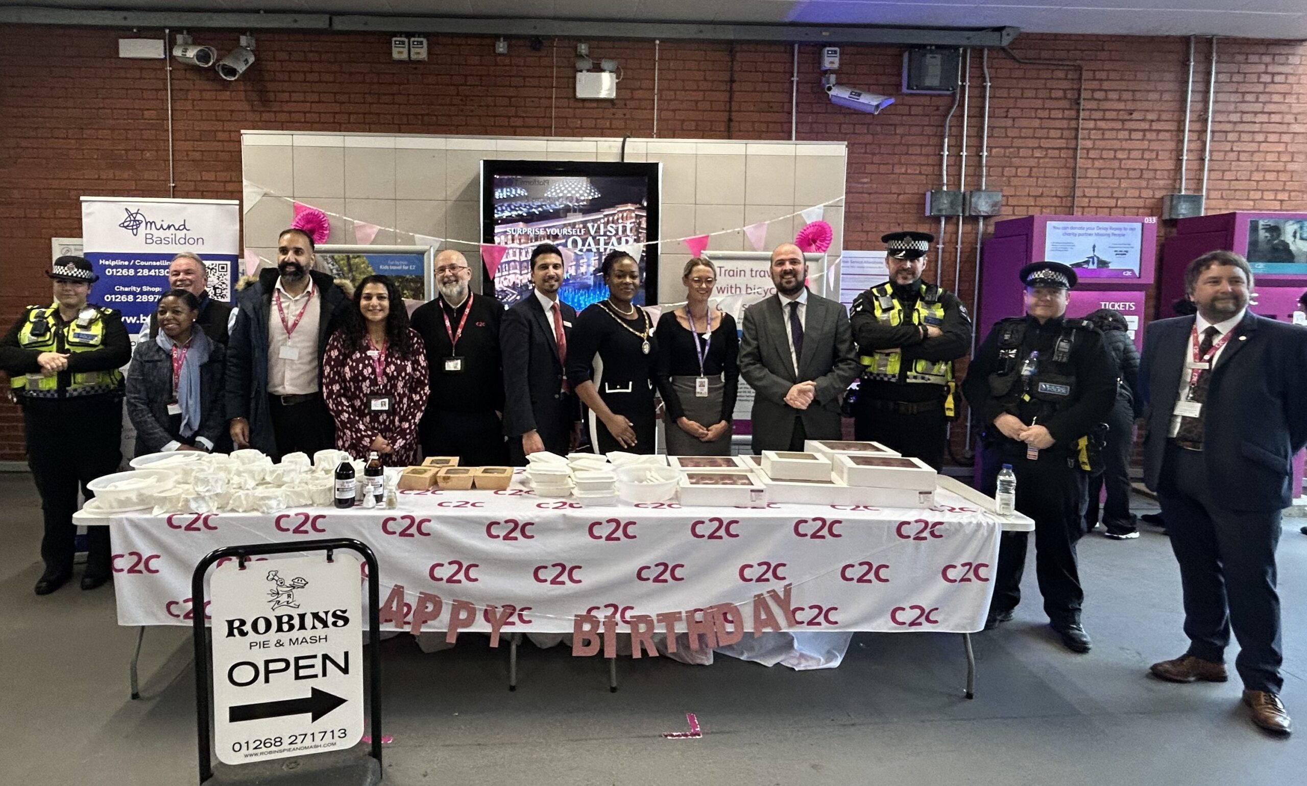 c2c's Basildon station 50th anniversary celebrations.